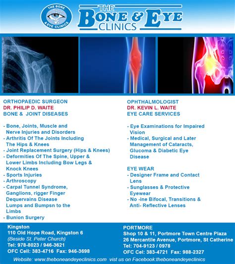 The Bone and Eye Clinics .